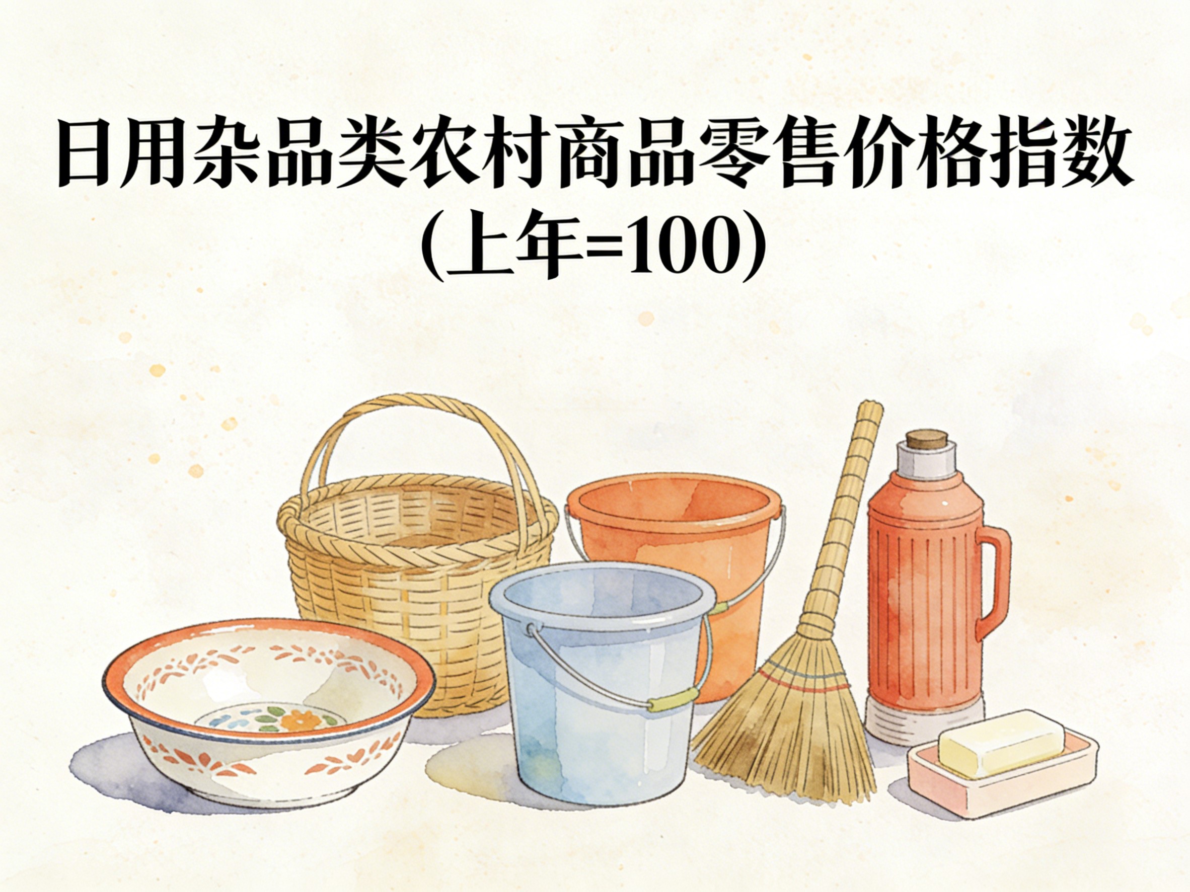 2003-2016年中国日用杂品类农村商品零售价格指数数据集