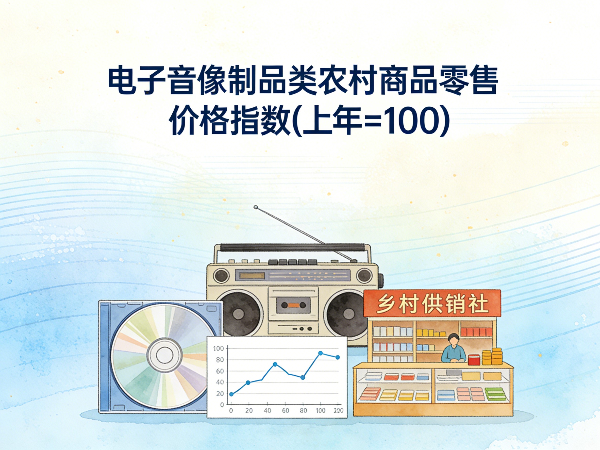 2003-2016年中国电子音像制品类农村商品零售价格指数数据集