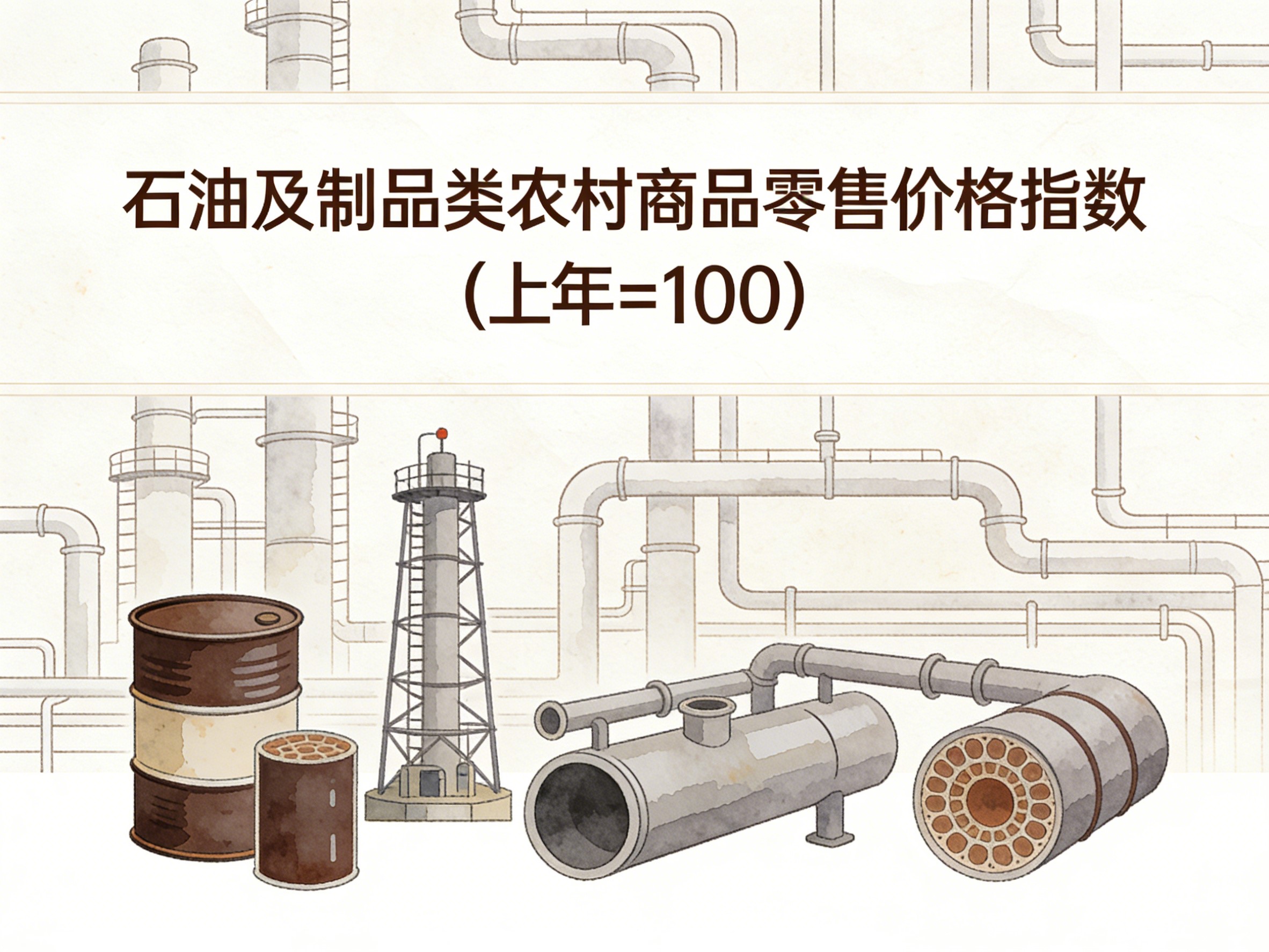 2003-2016年中国石油及制品类农村商品零售价格指数数据集