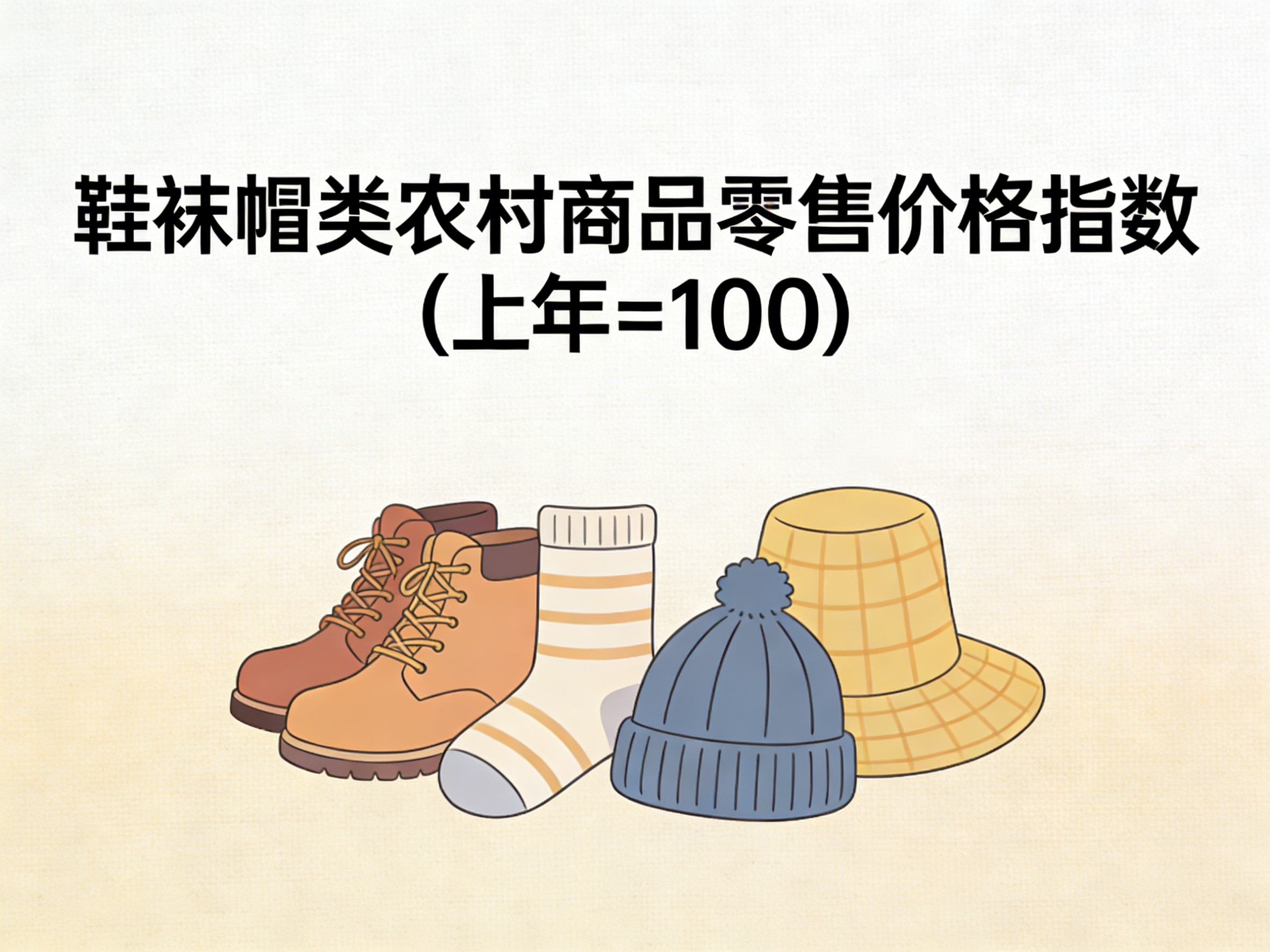 2003-2016年中国鞋袜帽类农村商品零售价格指数数据集