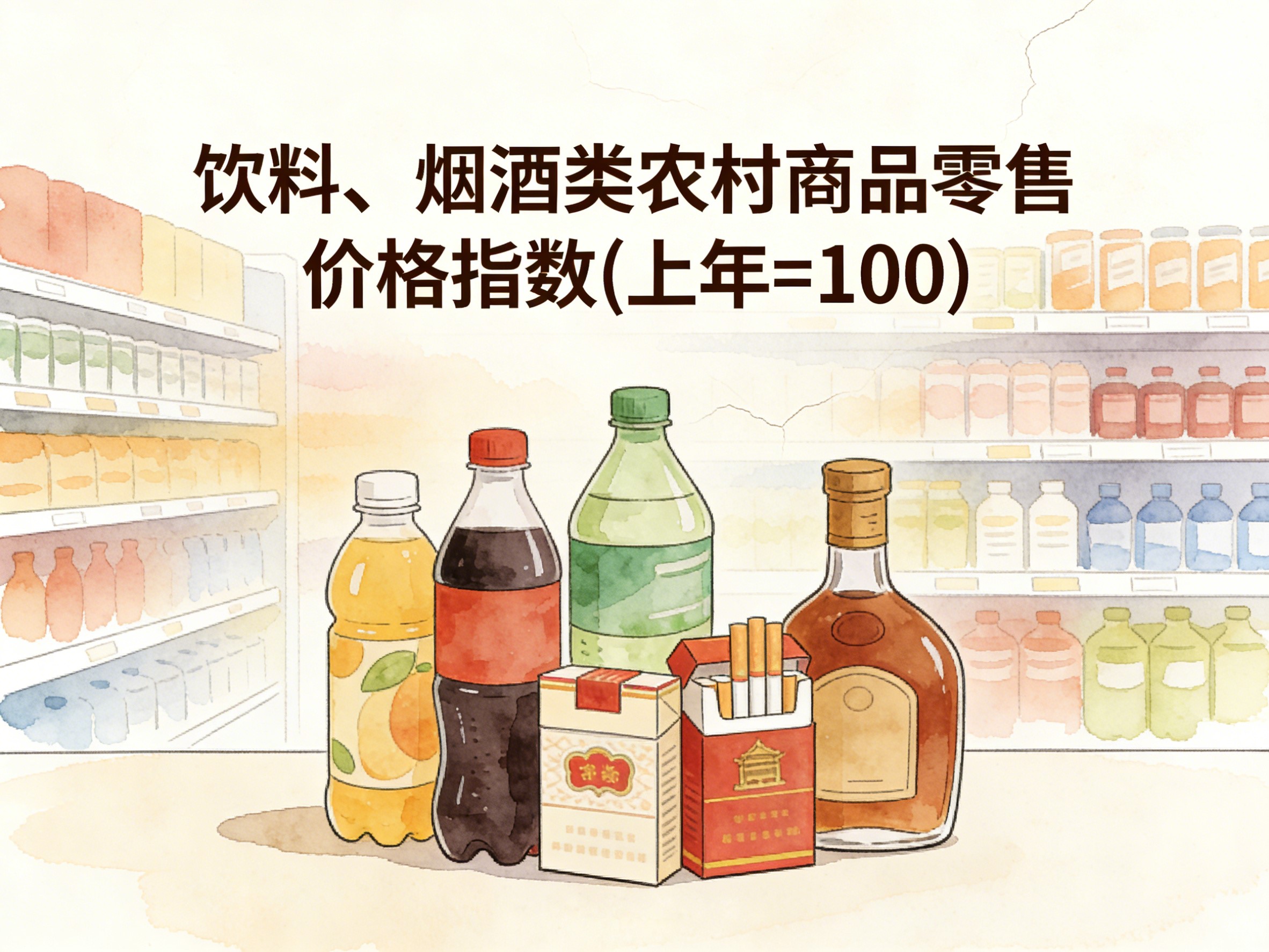 2003-2016年中国饮料、烟酒类农村商品零售价格指数数据集