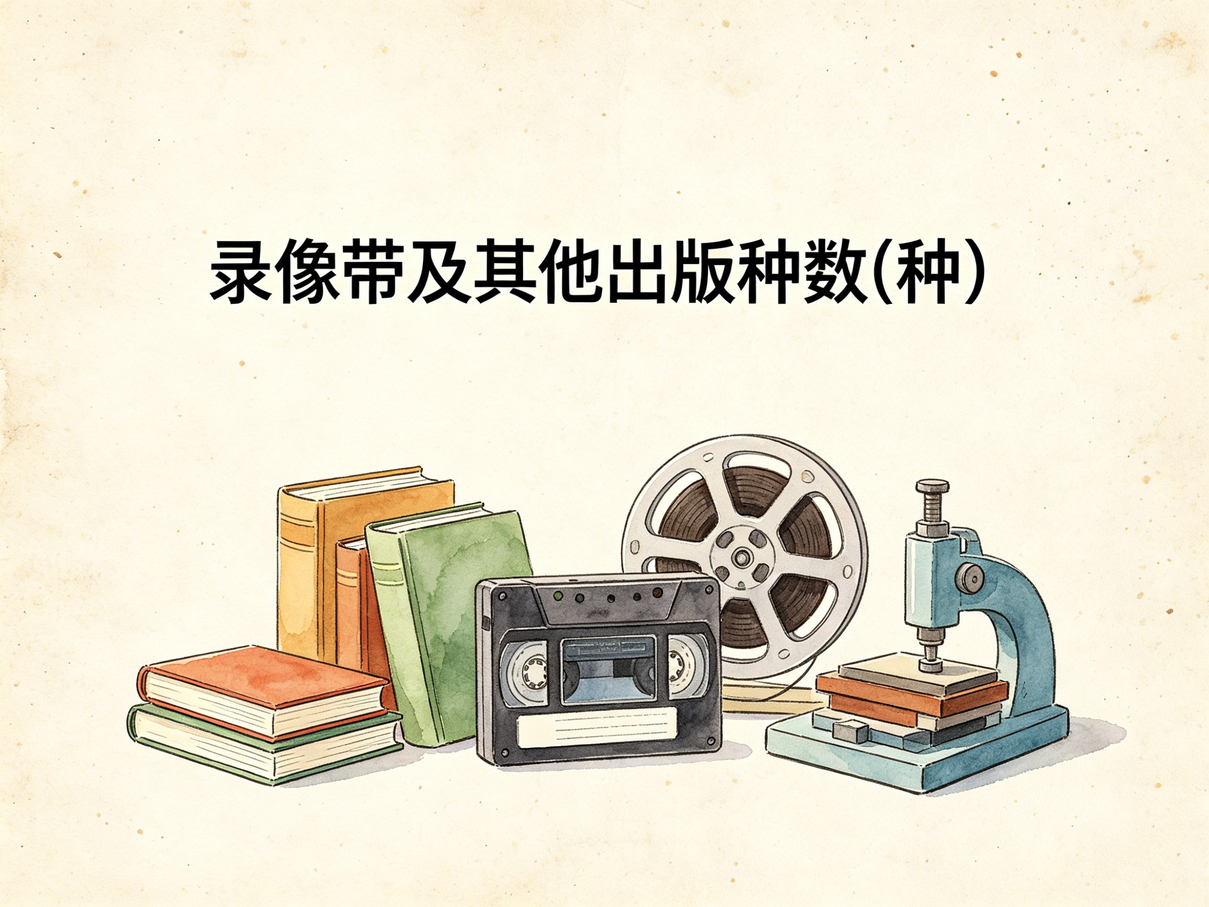 1998-2011年中国录像带及其他出版种数数据集