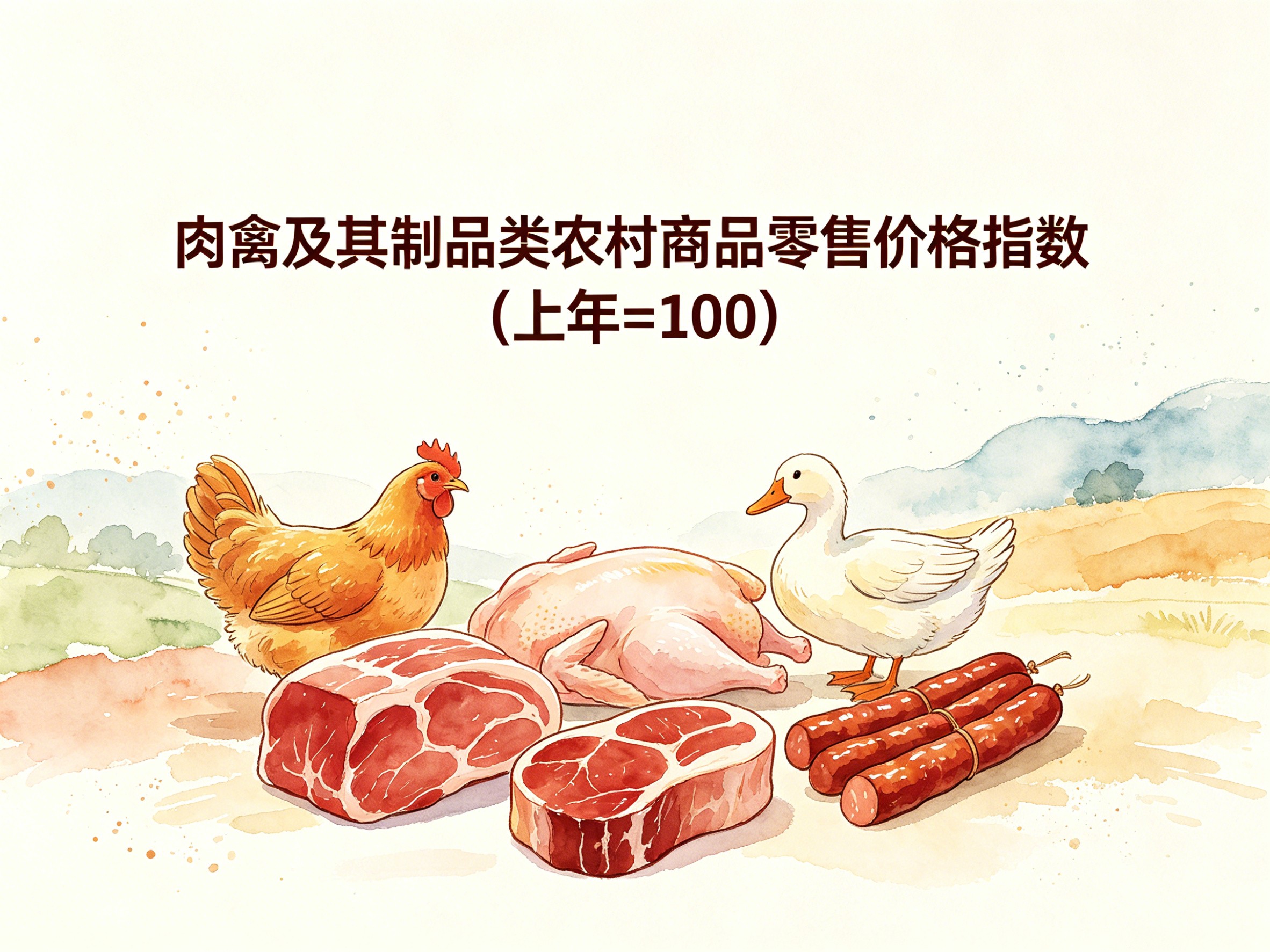 2003-2015年中国肉禽及其制品类农村商品零售价格指数数据集