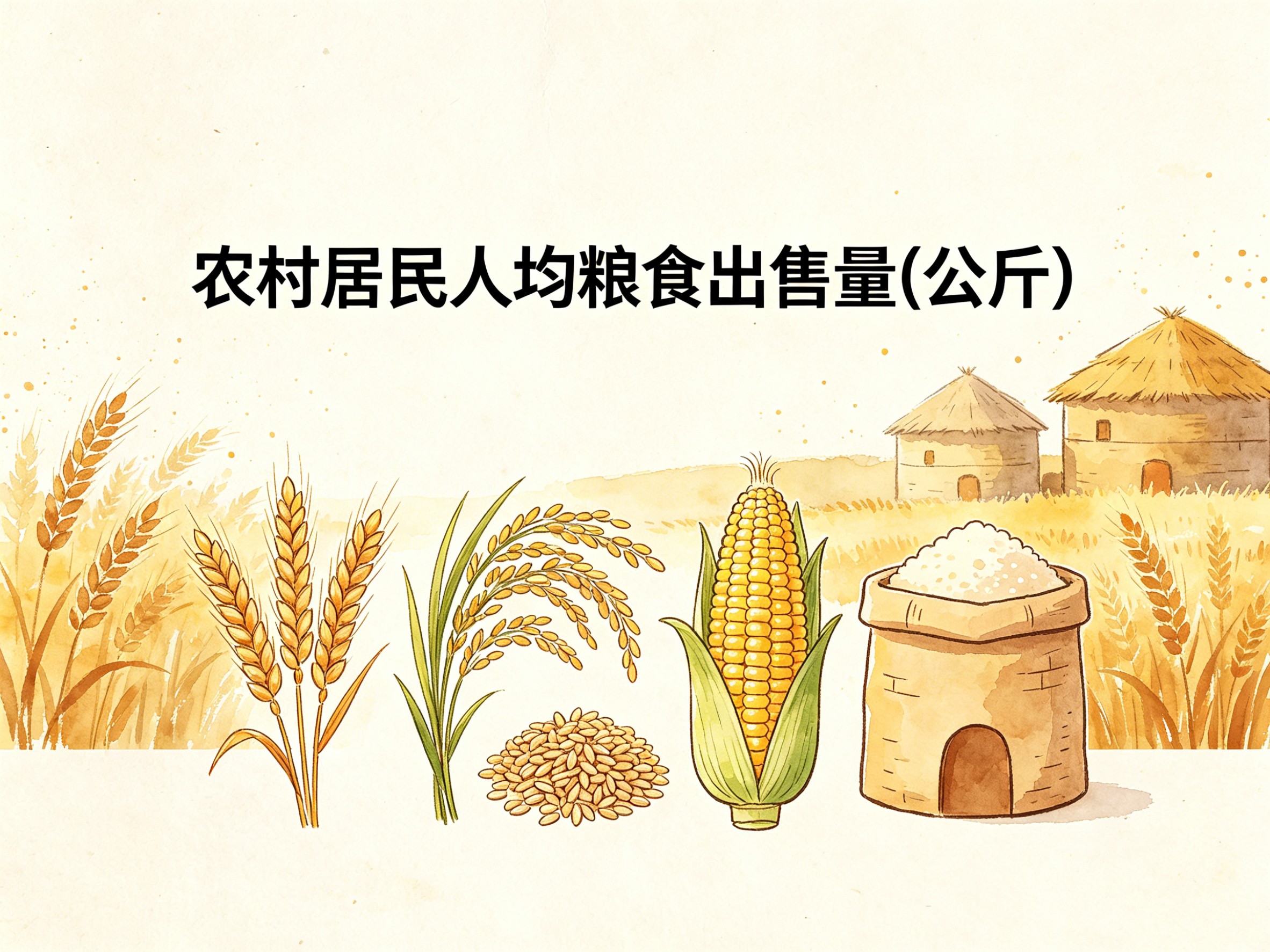 2000-2012年中国农村居民人均粮食出售量数据集