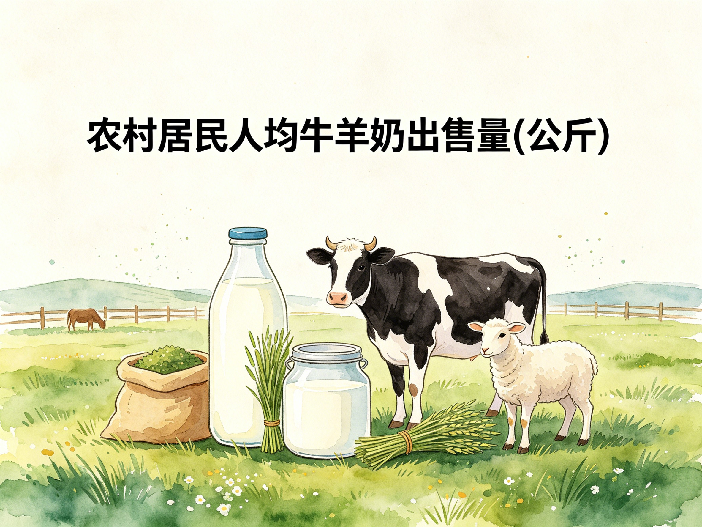 2000-2012年中国农村居民人均牛羊奶出售量数据集