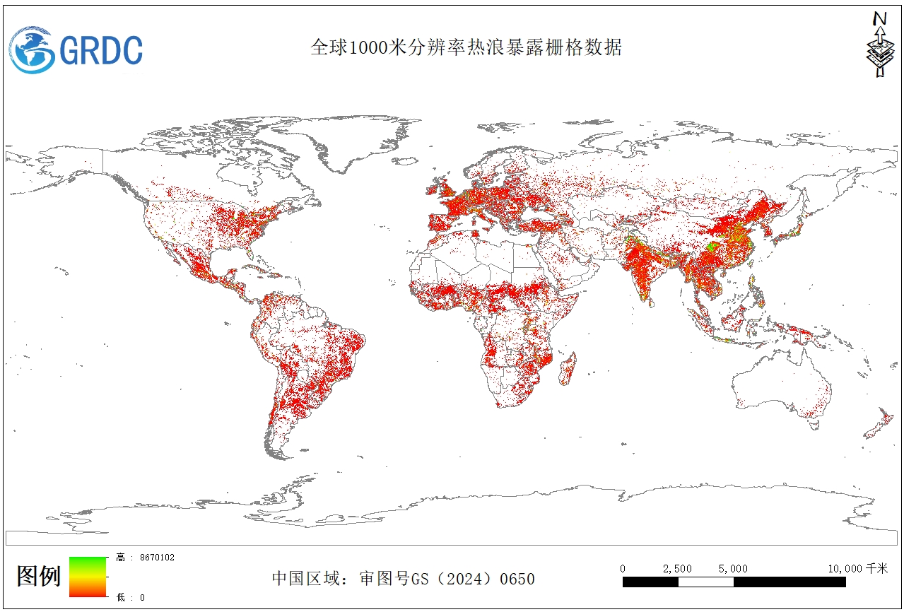 2003-2020年全球1000米分辨率热浪暴露栅格数据集