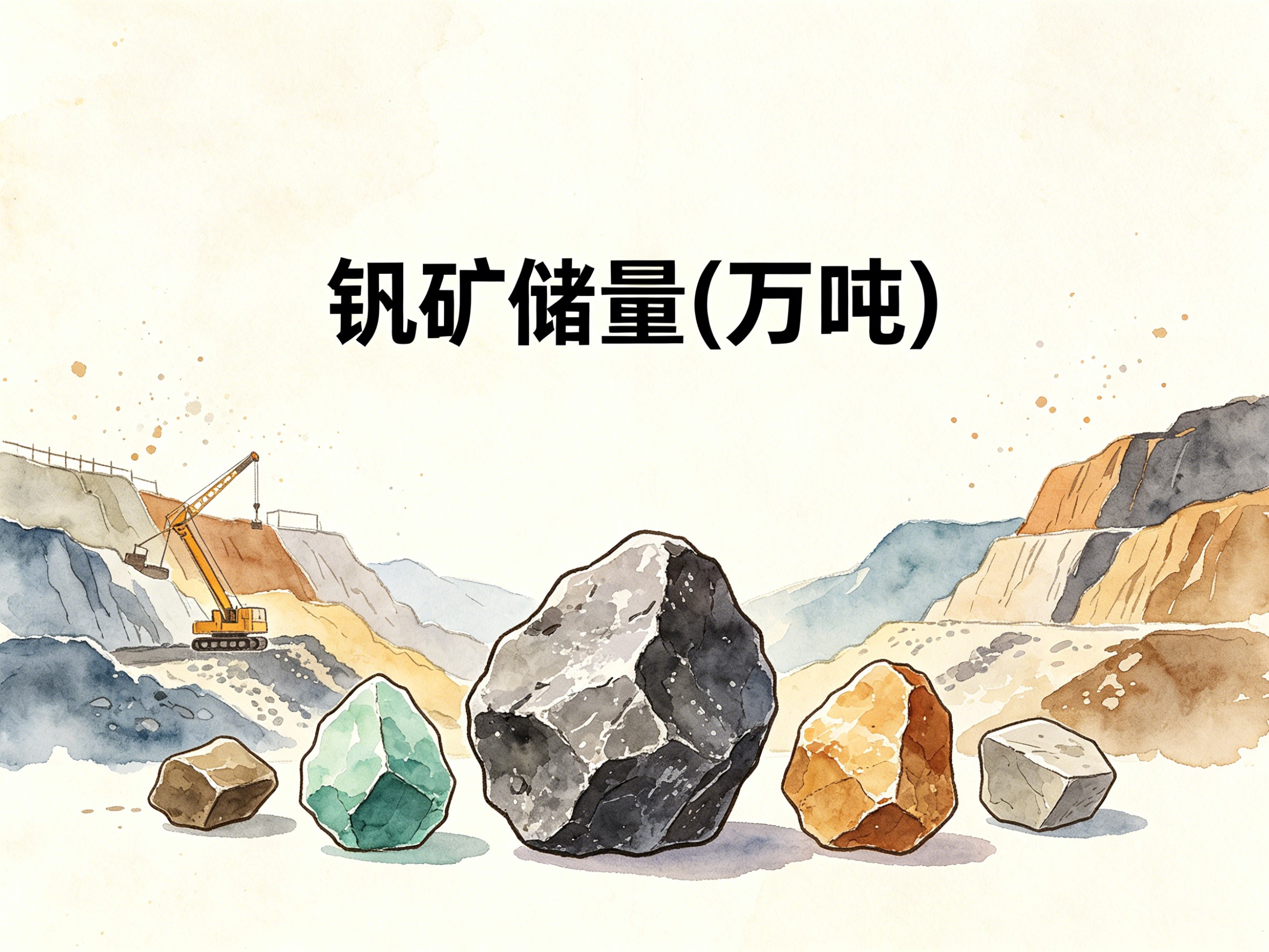 2004-2016年中国钒矿储量数据集