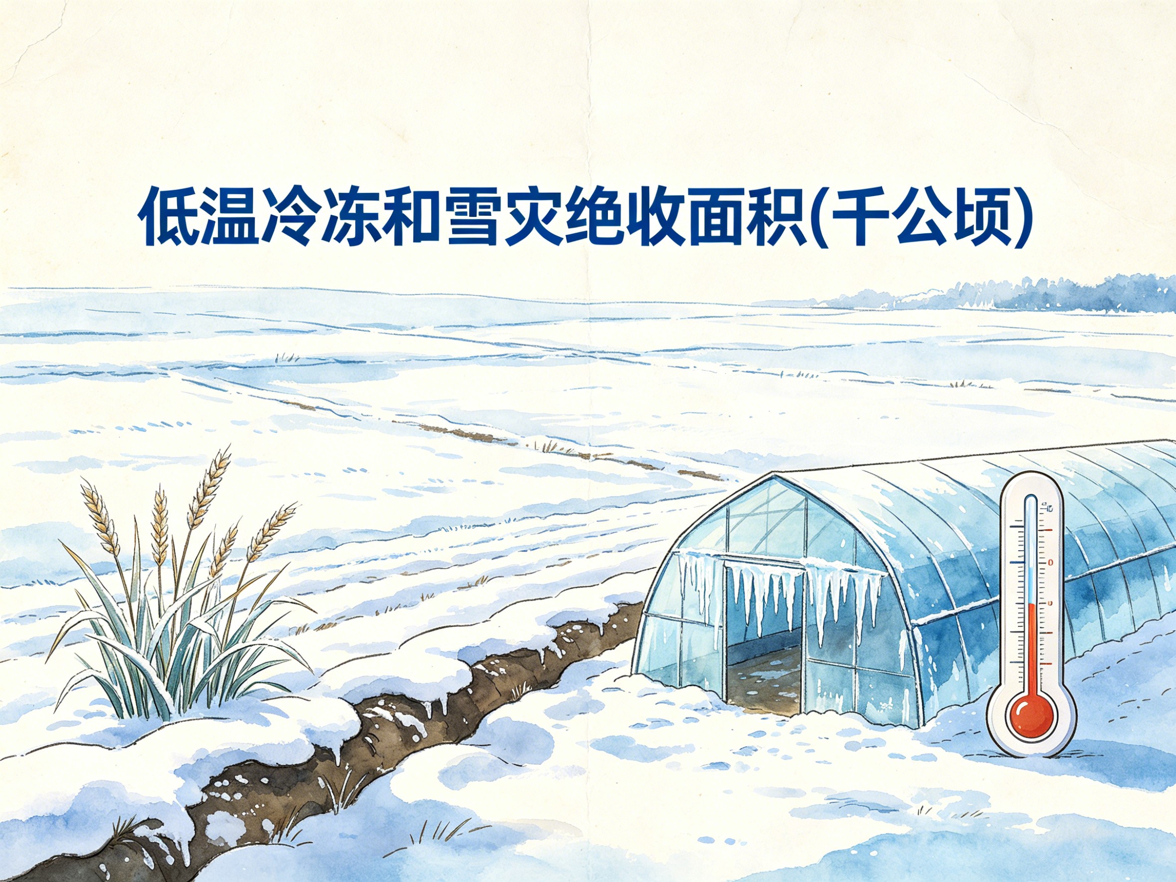 2010-2022年中国低温冷冻和雪灾绝收面积数据集