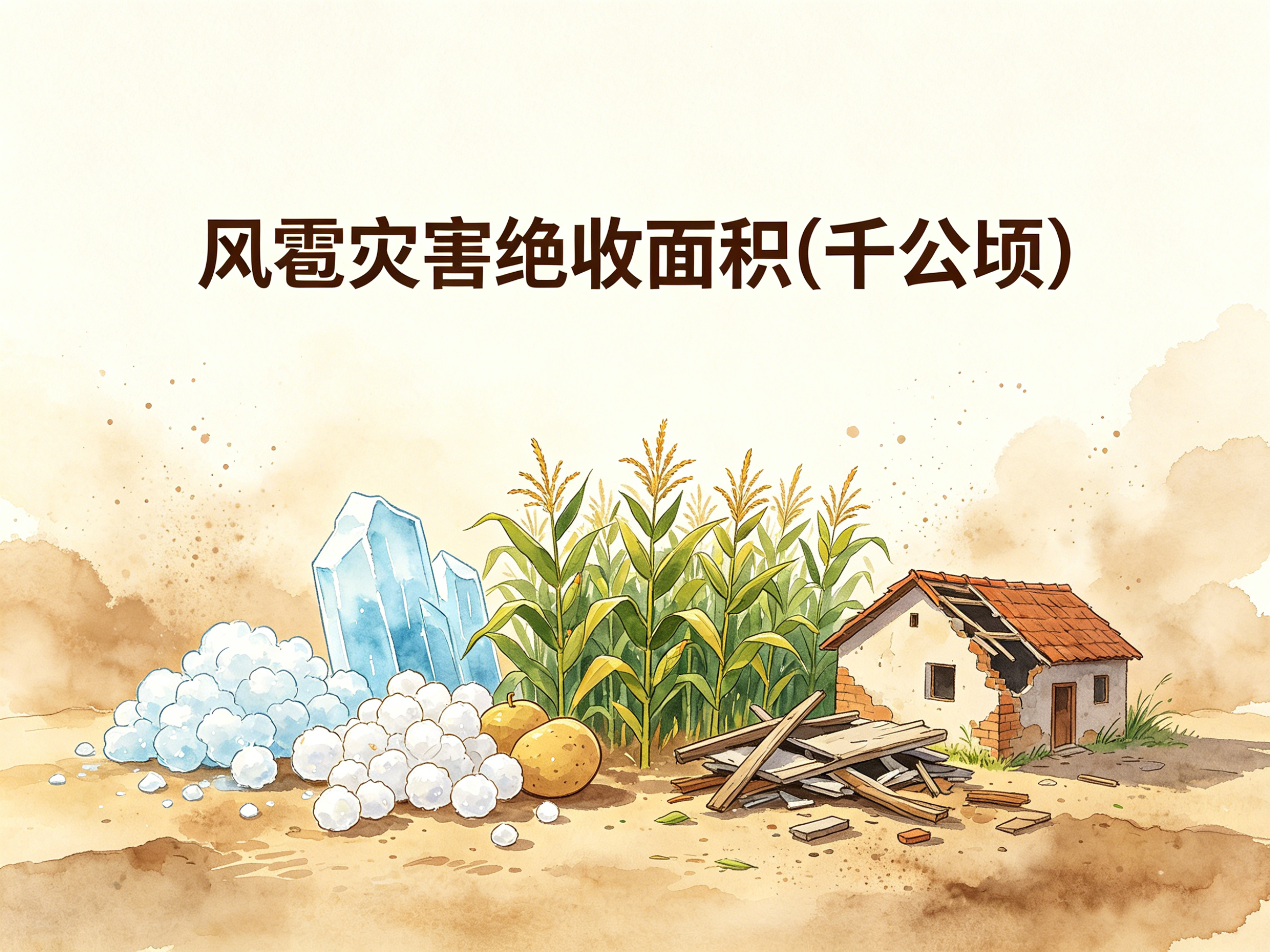 2010-2022年中国风雹灾害绝收面积数据集