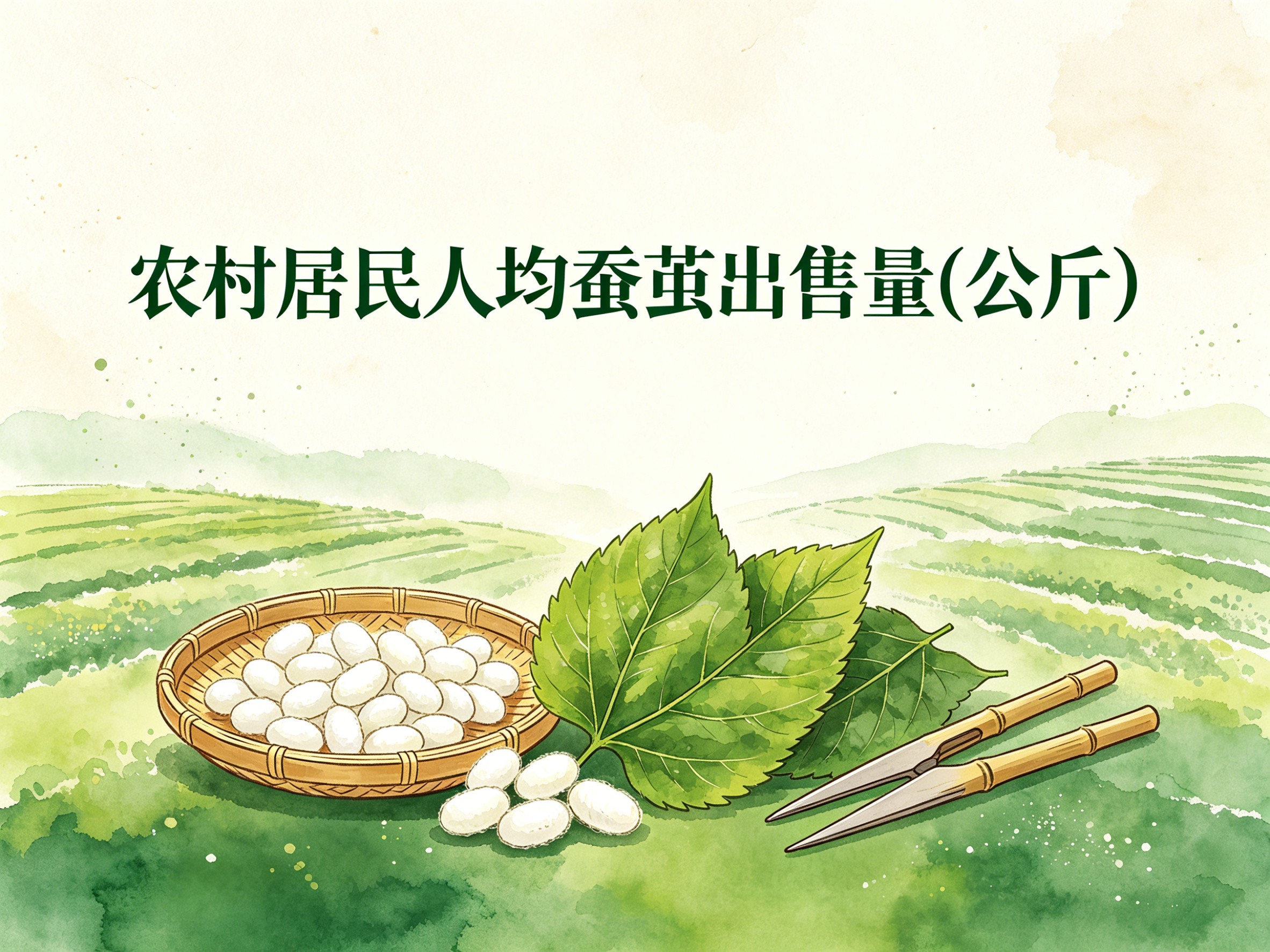 2000-2011年中国农村居民人均蚕茧出售量数据集