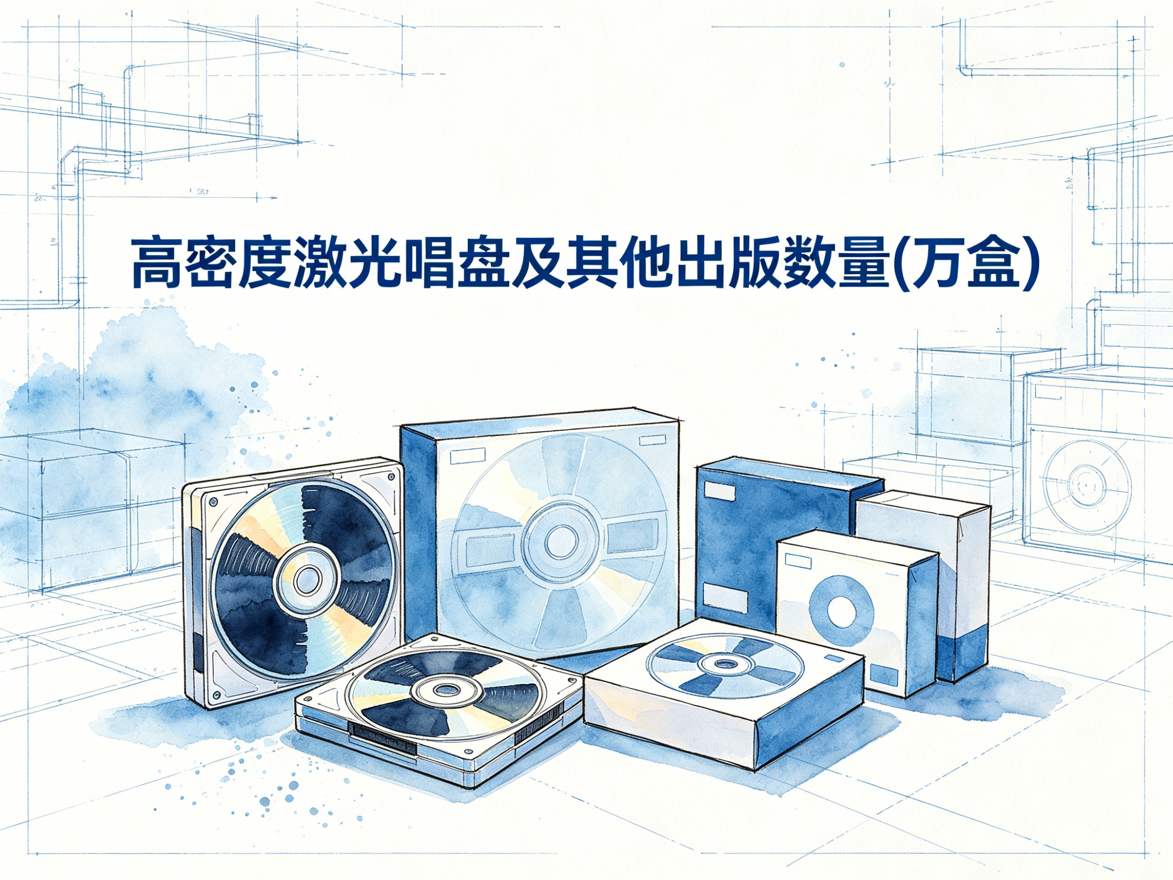 2000-2011年中国高密度激光唱盘及其他出版数量数据集