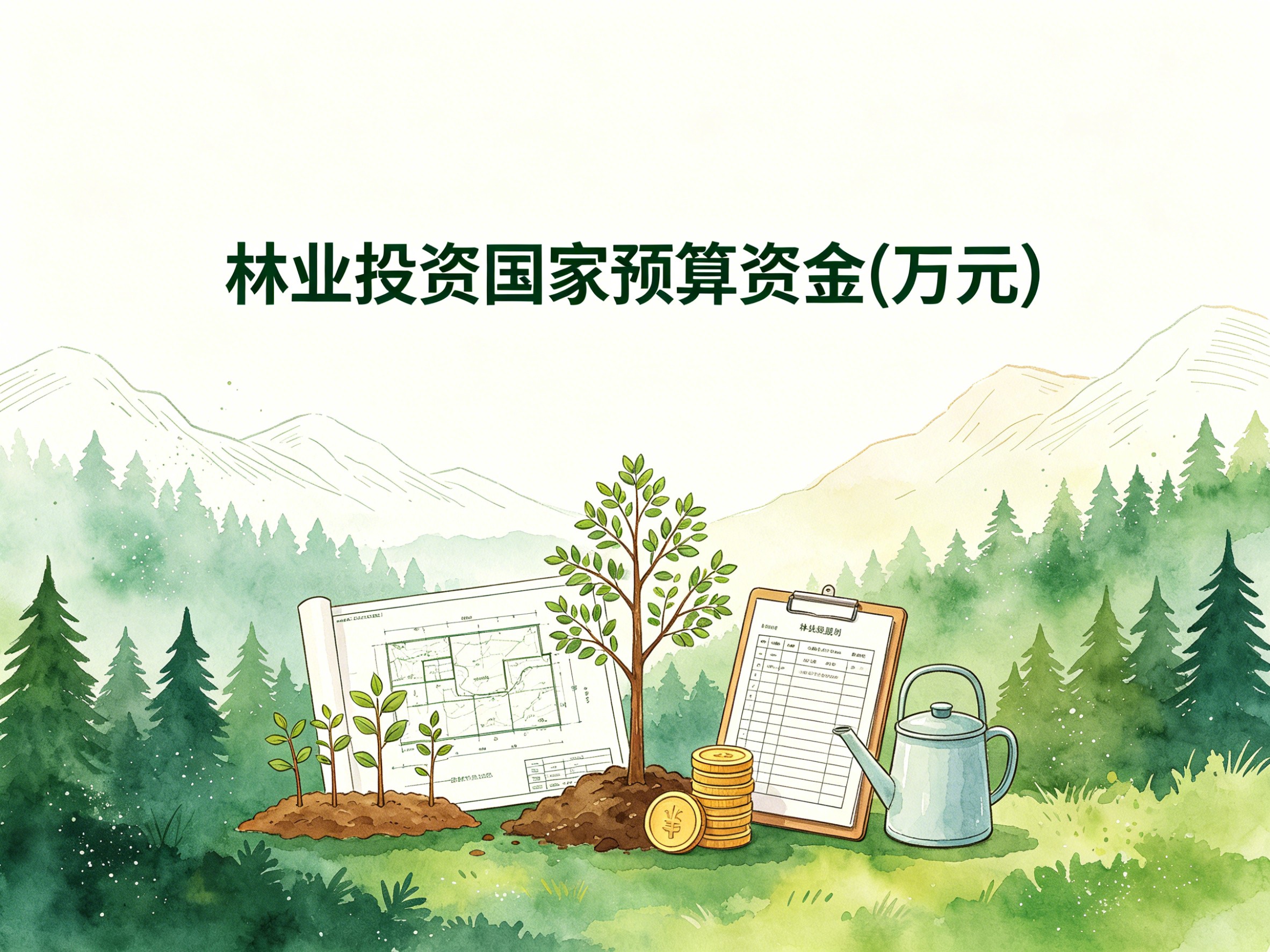 2004-2015年中国林业投资国家预算资金数据集