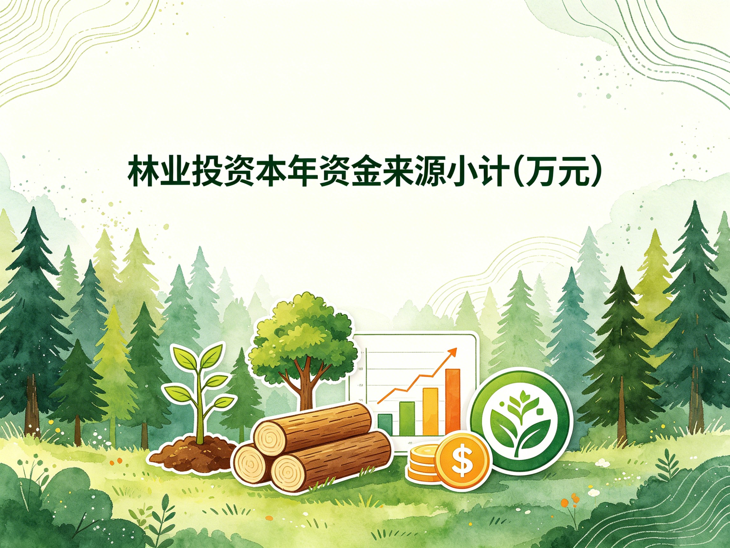 2004-2015年中国林业投资本年资金来源小计数据集