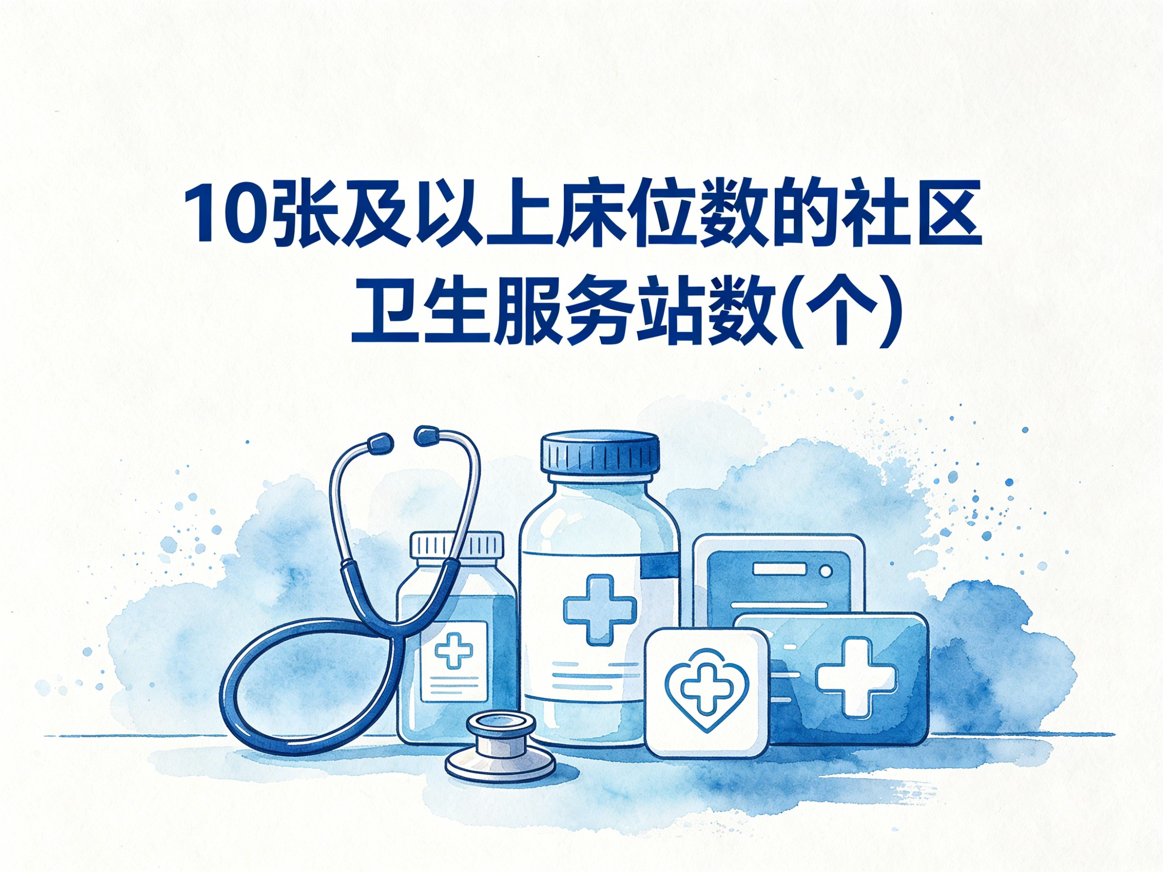 2010-2020年中国10张及以上床位数的社区卫生服务站数数据集