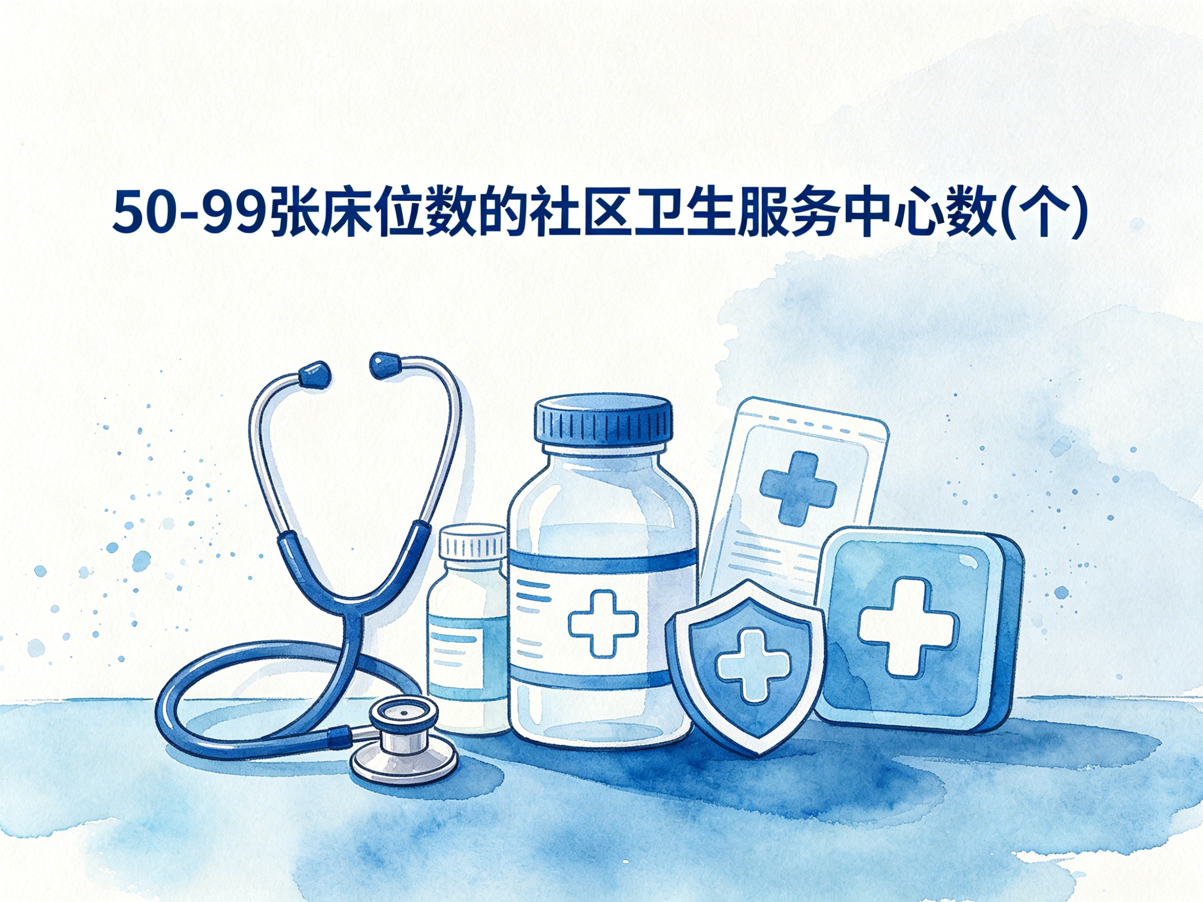 2010-2020年中国50-99张床位数的社区卫生服务中心数数据集