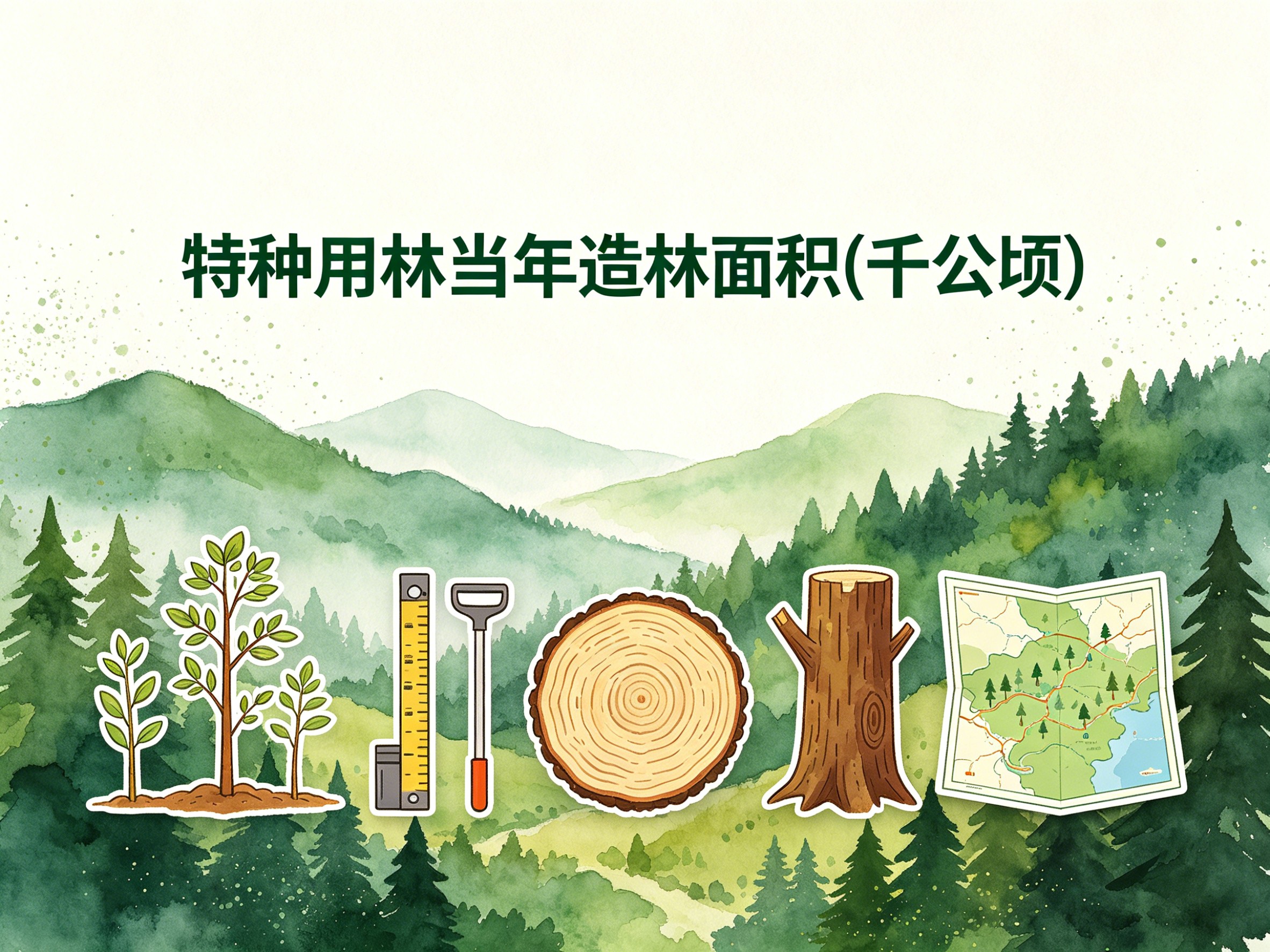 2004-2014年中国特种用林当年造林面积数据集