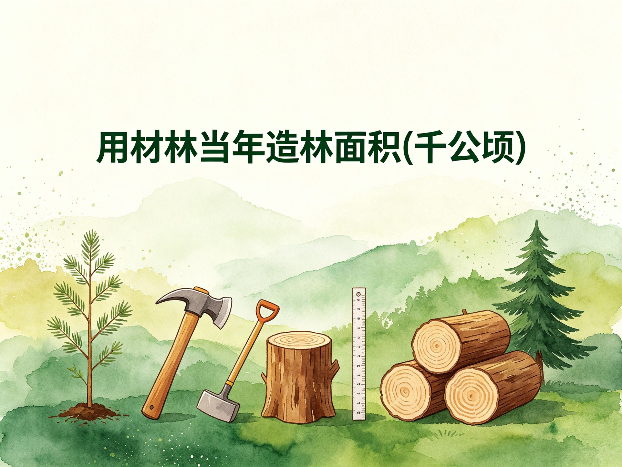2004-2014年中国用材林当年造林面积数据集