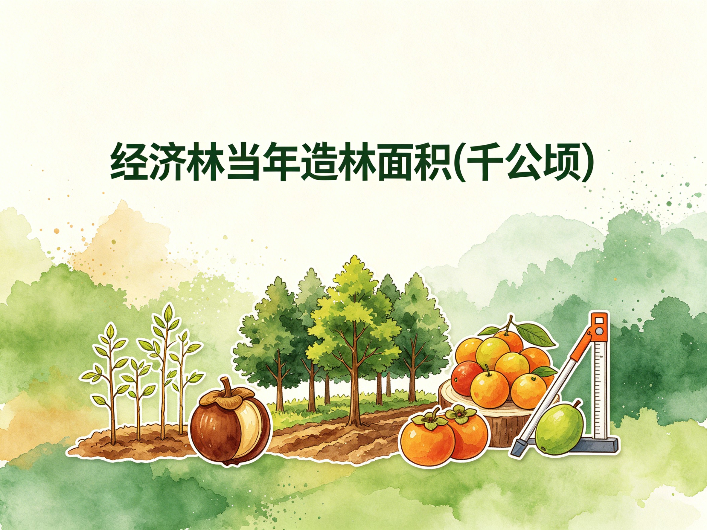 2004-2014年中国经济林当年造林面积数据集