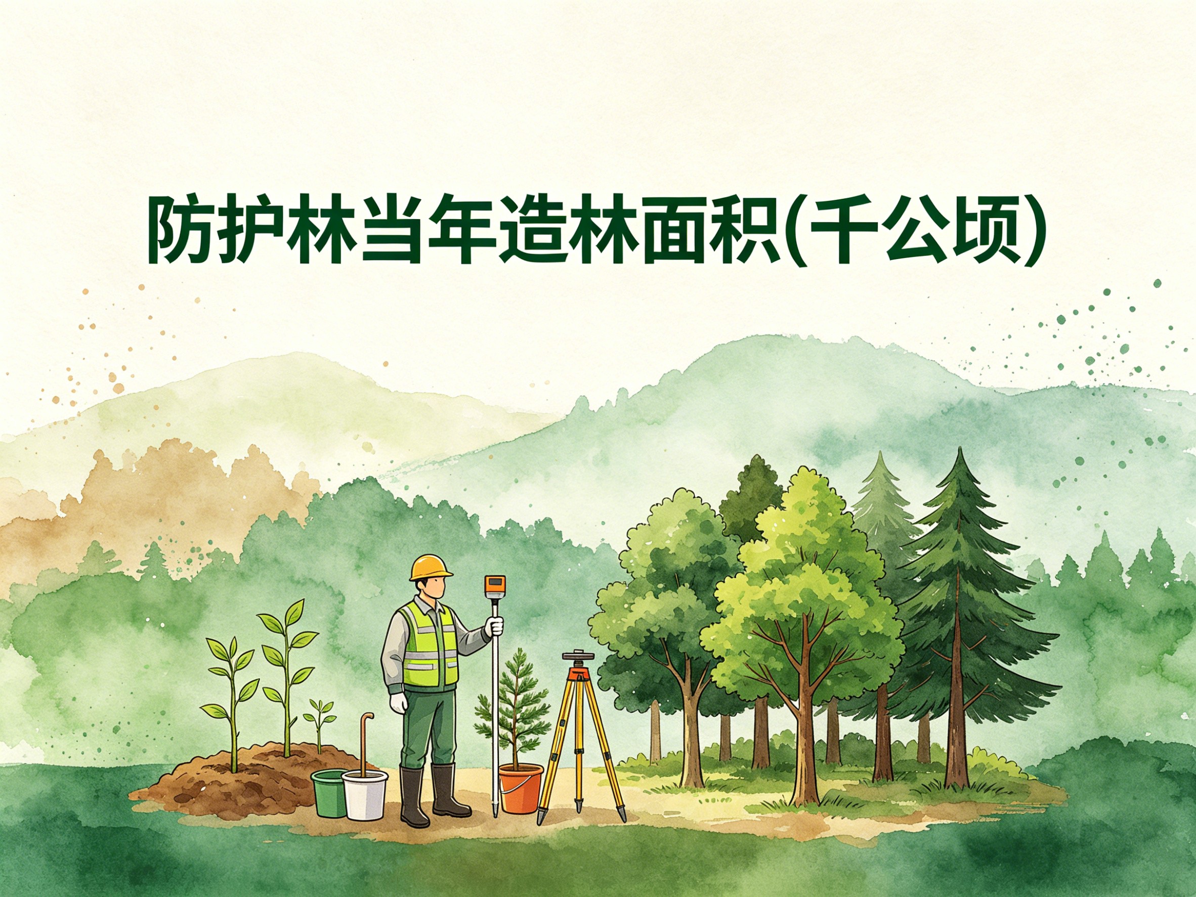 2004-2014年中国防护林当年造林面积数据集