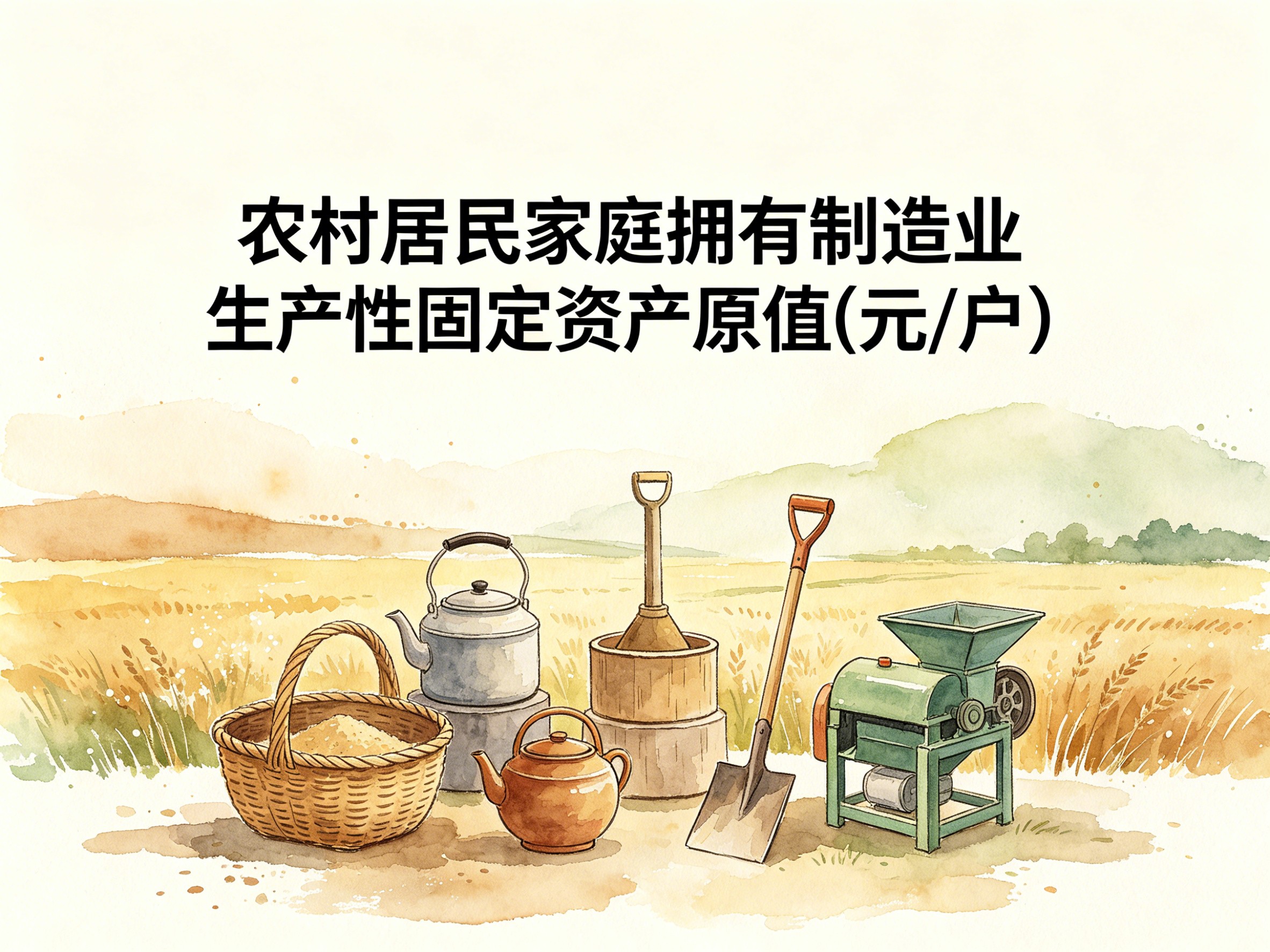 2003-2012年中国农村居民家庭拥有制造业生产性固定资产原值数据集