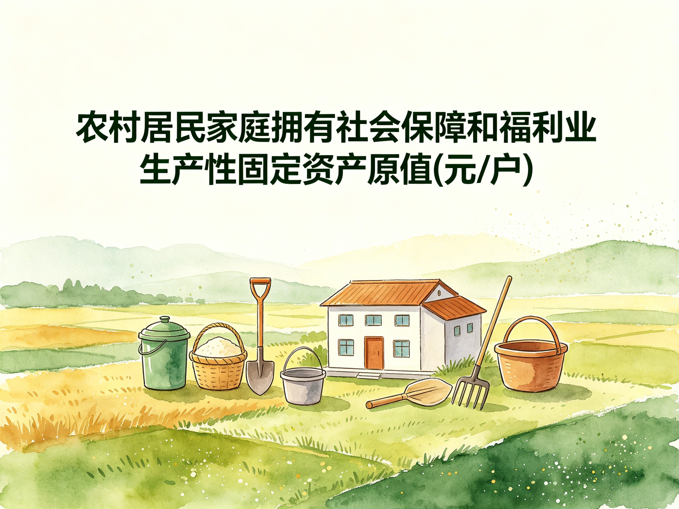 2003-2012年中国农村居民家庭拥有社会保障和福利业生产性固定资产原值数据集