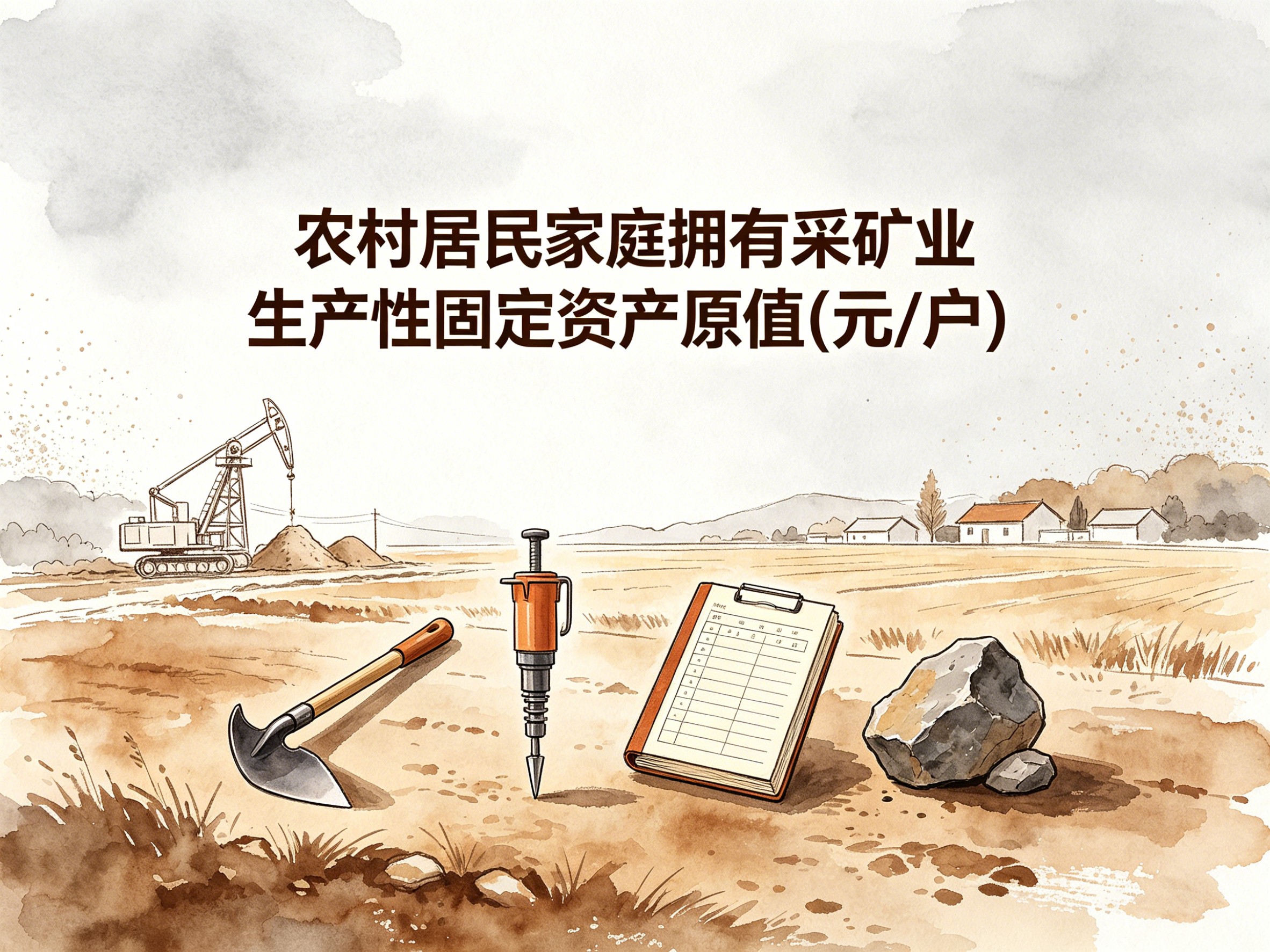 2003-2012年中国农村居民家庭拥有采矿业生产性固定资产原值数据集