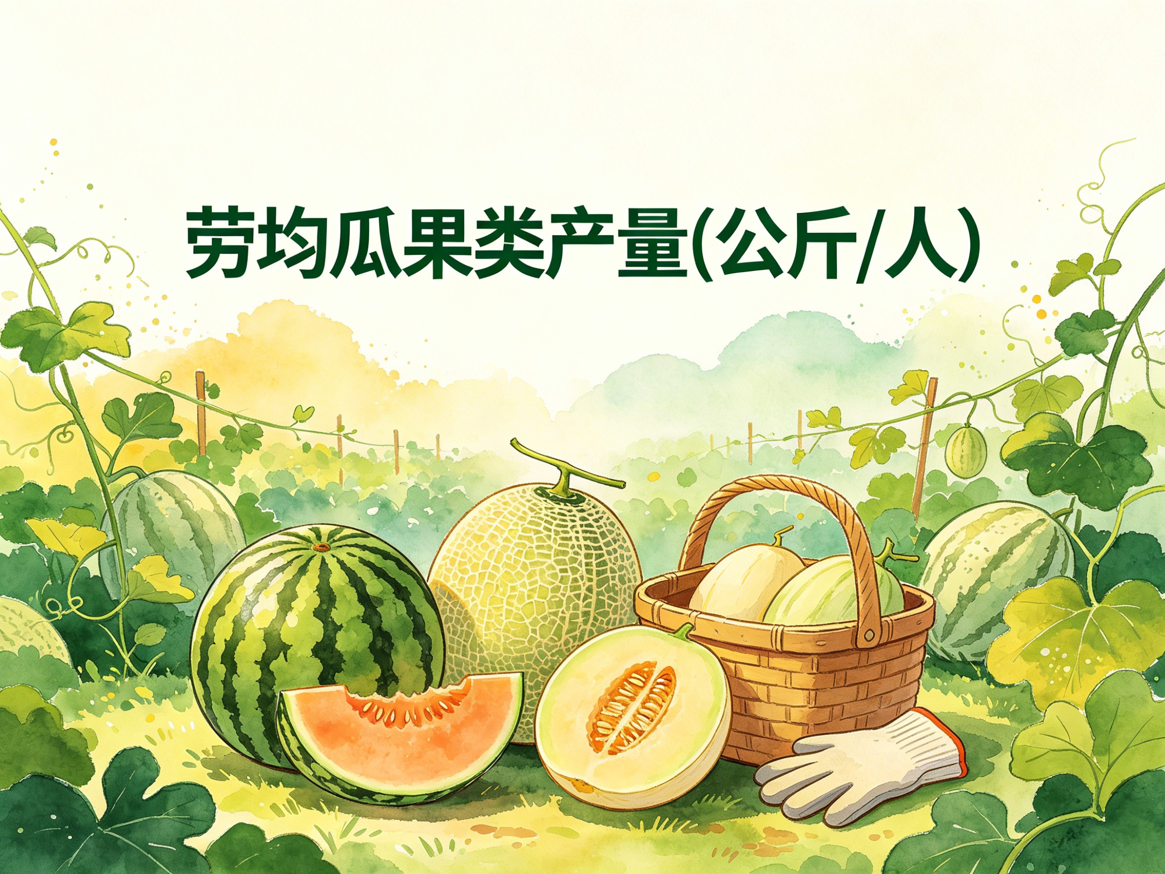 2003-2012年中国劳均瓜果类产量数据集