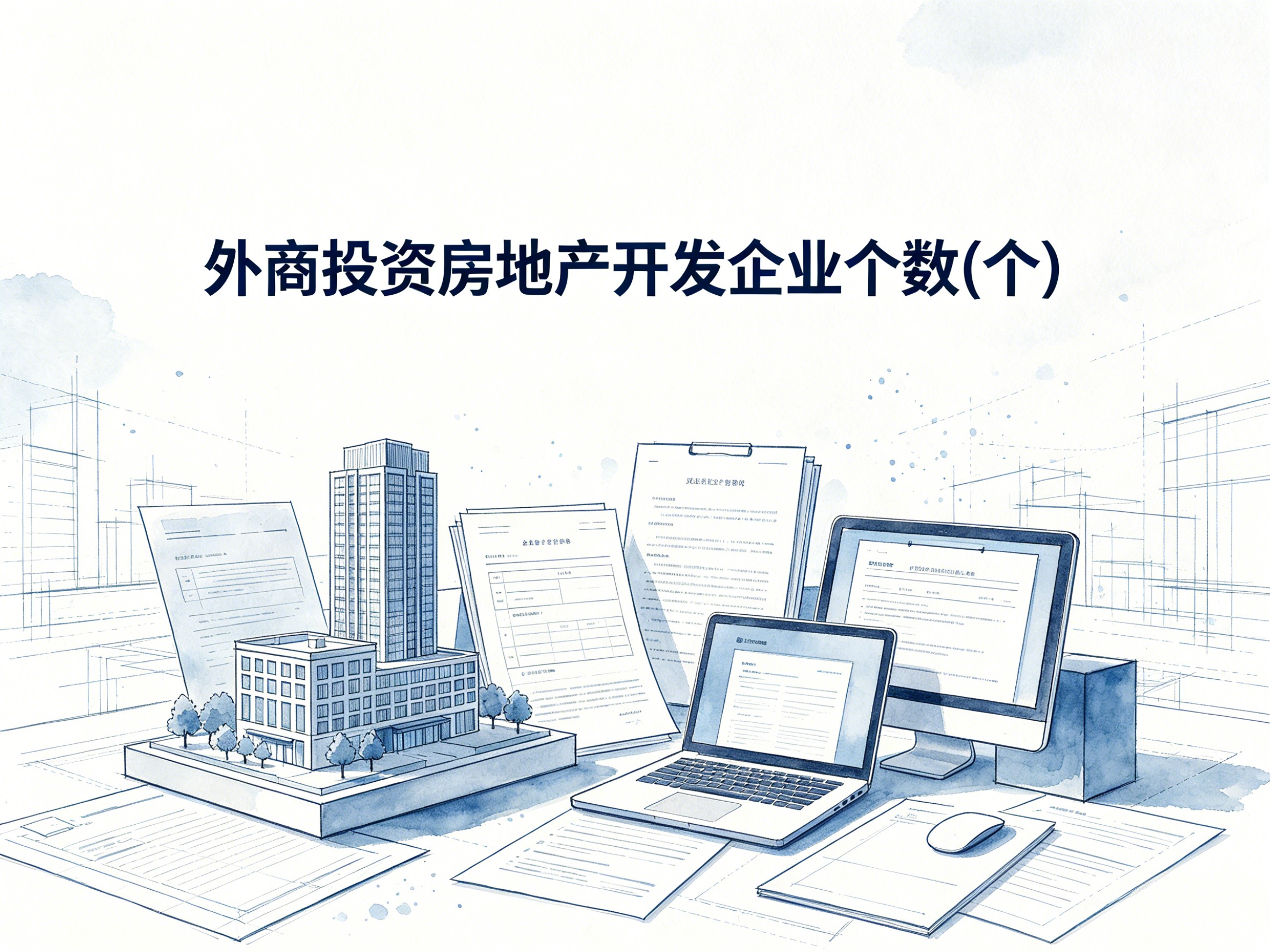 2000-2024年中国外商投资房地产开发企业个数数据集