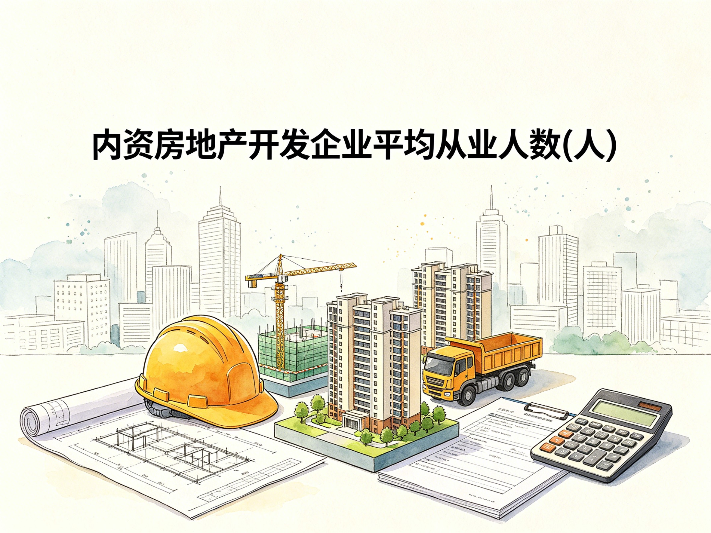 2000-2024年中国内资房地产开发企业平均从业人数数据集