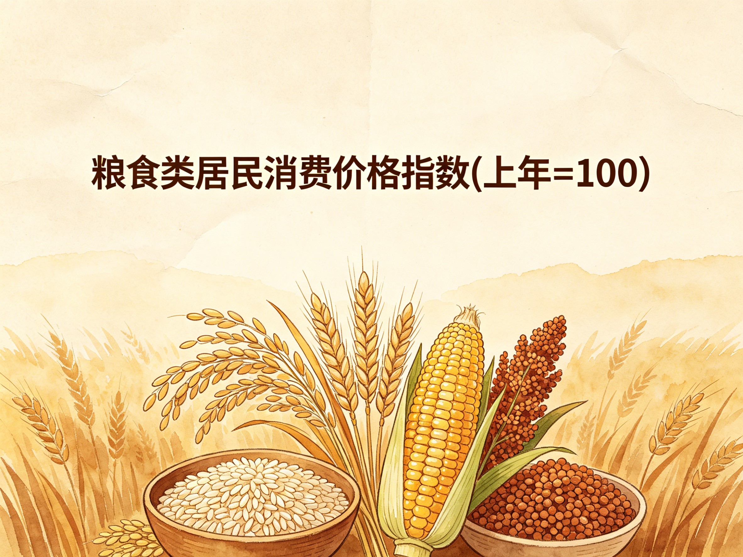 1994-2024年中国粮食类居民消费价格指数数据集