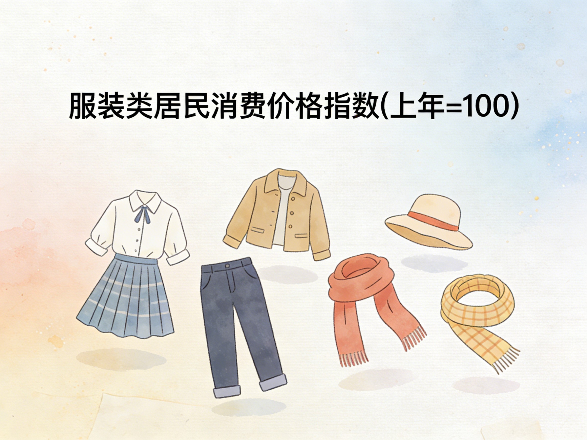 2001-2024年中国服装类居民消费价格指数数据集