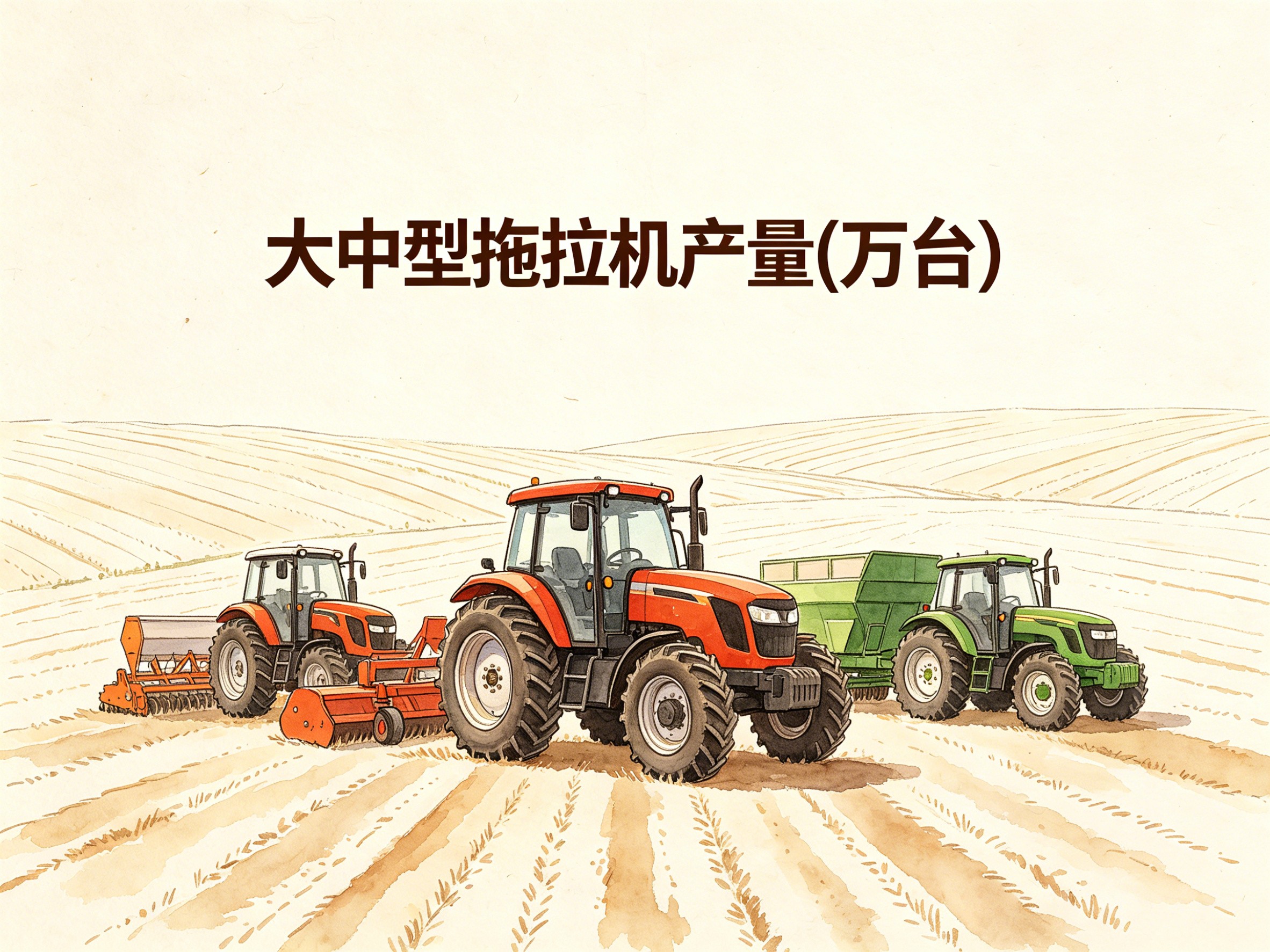 1978-2024年中国大中型拖拉机产量数据集
