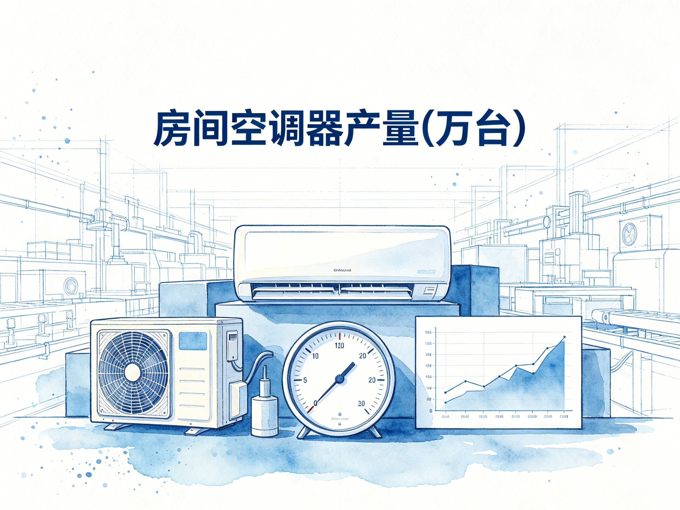 1984-2024年中国房间空调器产量数据集
